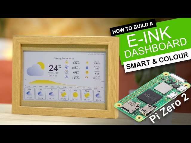 Build a COLOUR E-INK DASHBOARD - Weather | Calendar | Photos | News...