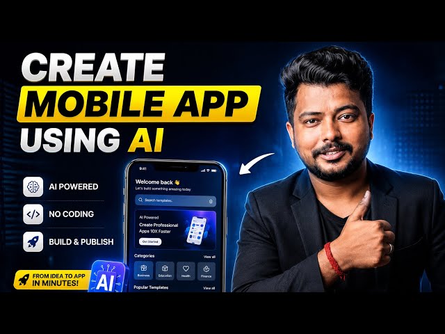 Create Mobile App Using AI — No Coding Required!