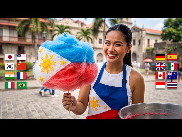 Which Country's Cotton Candy Would You Eat First? 🌍🍭 | AI Food ASMR