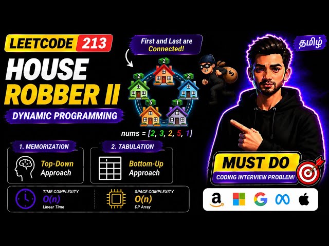 213. House Robber II 🚀 Memoization & Tabulation | Dynamic Programming