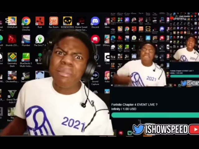 Ishowspeed Rages Himself With Infinite Loop