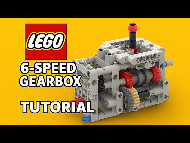 LEGO 6-speed Transmission (Tutorial)⚙️