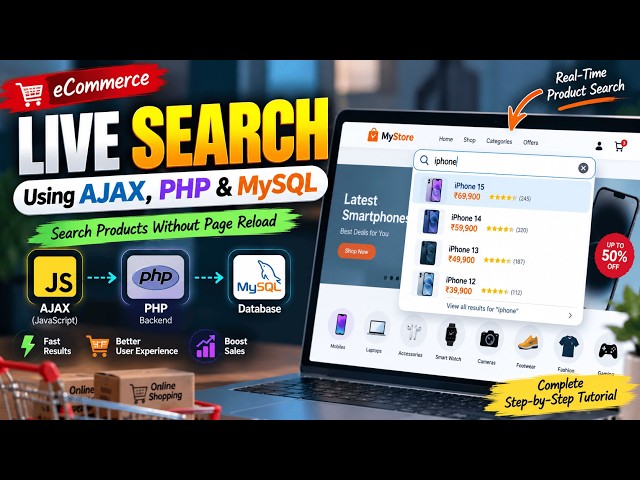 Live Search Using AJAX, PHP & MySQL  Real Time Search Without Page Reload