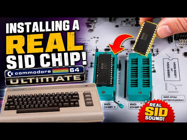 Installing the SID Chip into Commodore Ultimate 64 - What a Difference!