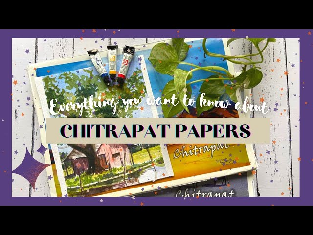 Papeles de acuarela hechos a mano Chitrapat || Textura rugosa y mate || Todo lo que querías saber ||