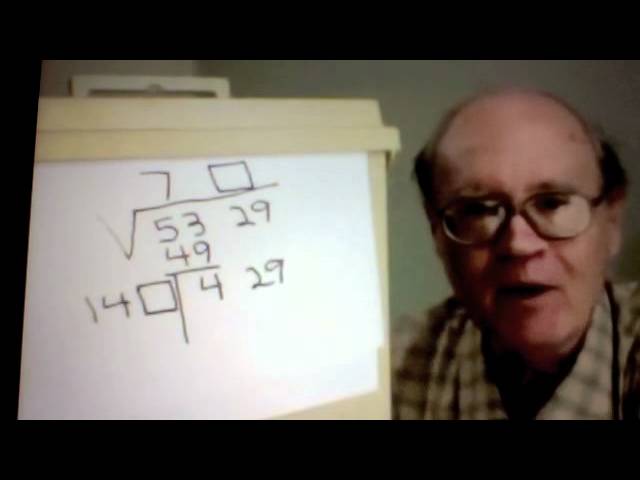 Tarte--Solution to Square Root Math Challenge