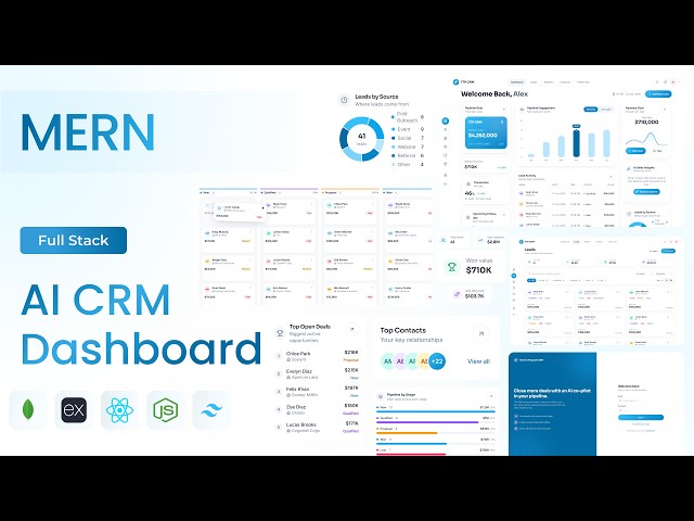 Build a Full-Stack AI CRM Dashboard App | MERN, React, Node.js, MongoDB, Tailwind CSS