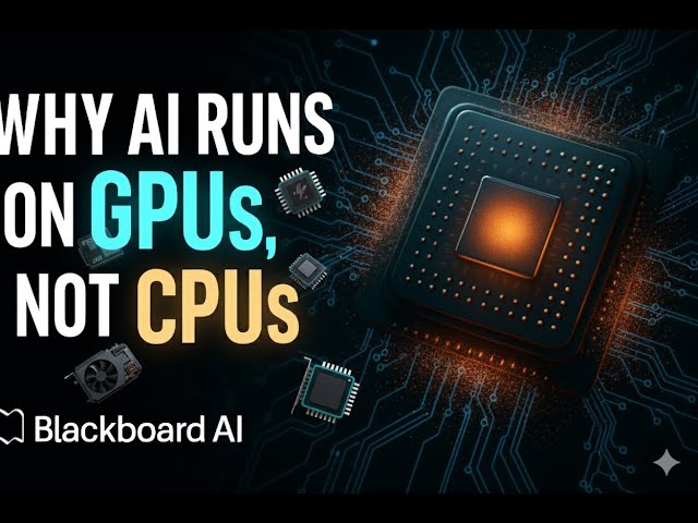Why AI Runs on GPUs, Not CPUs