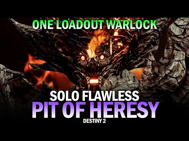 Solo Flawless Pit of Heresy Dungeon (One Loadout Warlock) [Destiny 2]
