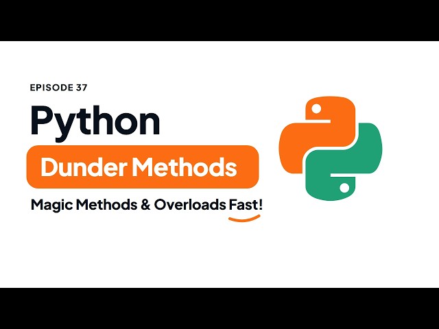 Python Magic Dunder Methods (__repr__, __len__, __add__) | Python Tutorial #37