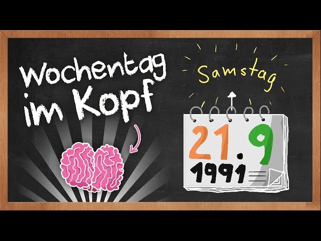 Wochentag für jedes Datum im Kopf berechnen