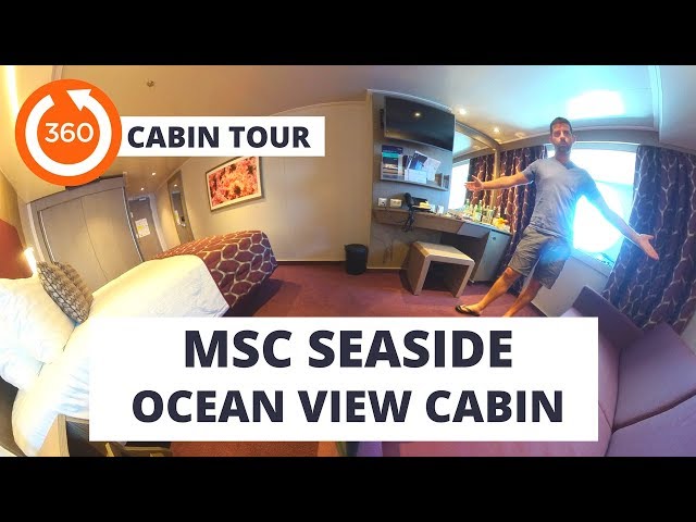 MSC Seaside 360 video - Ocean View Cabin tour