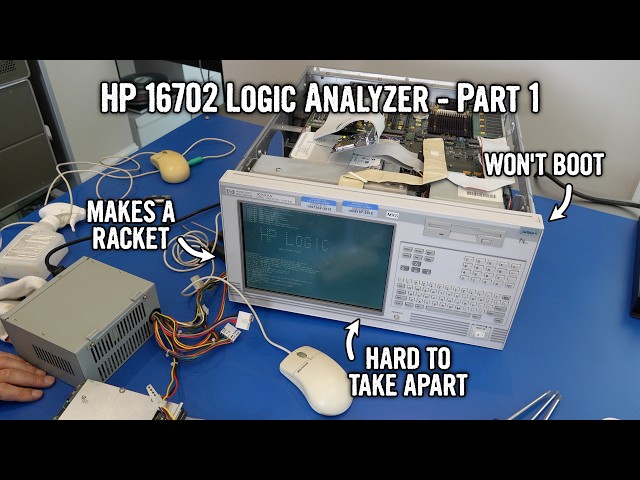 HP 16702A/B Logic Analyzer Repair: Part 1 - Painful Disassembly