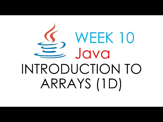 Arrays | Computer Programming 2 (Java)