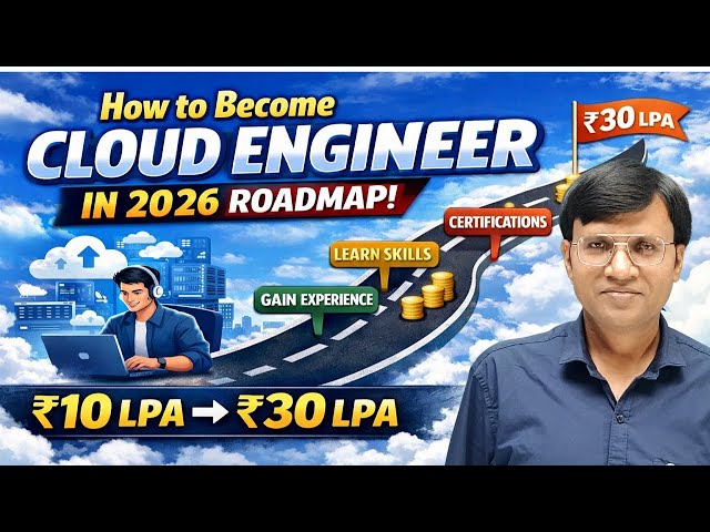 Cloud Engineer Roadmap 2026 | Step-by-Step Guide to 30 LPA Cloud Jobs