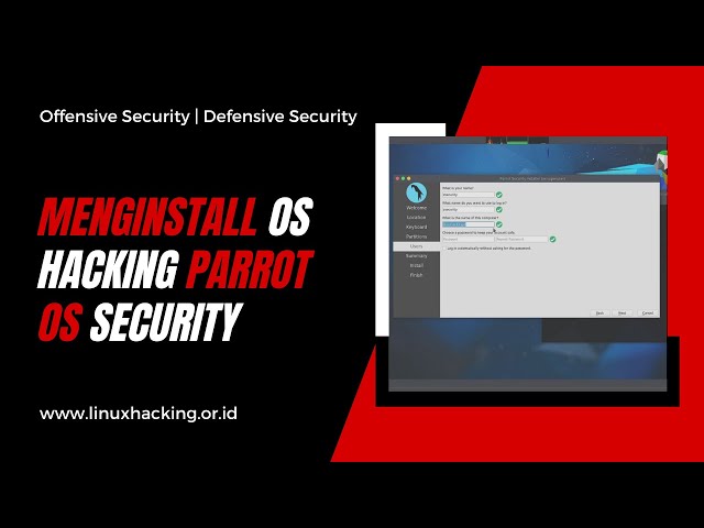 Instalasi OS Hacking Parrot Security