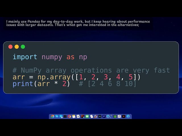 Pandas vs NumPy vs Polars vs Dask