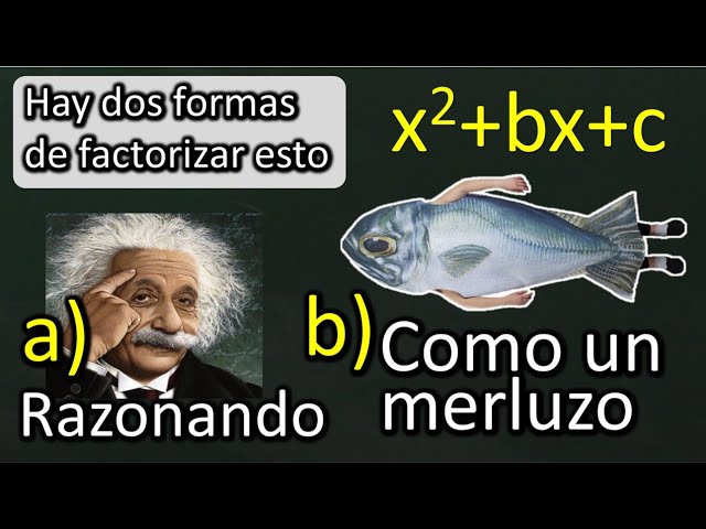 Cómo factorizar trinomios x²+bx+c