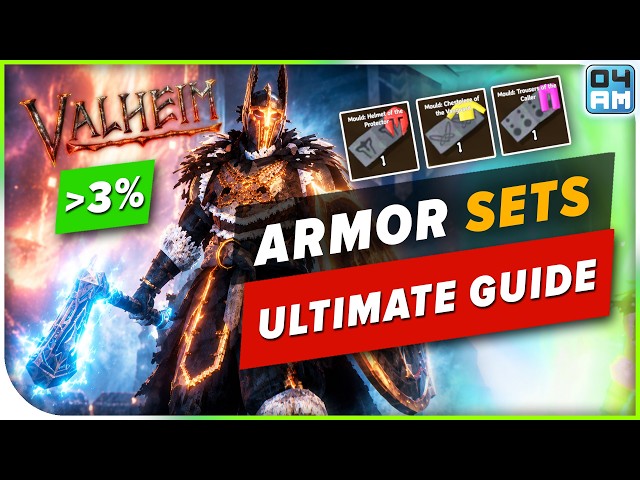 Here's How to Get ALL 3 EXTREMELY Rare Endgame Armor Sets in Valheim 1.0!