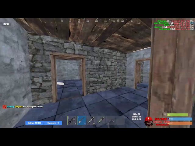 Practicing my AK recoil in RUST.