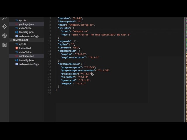 AngularJS with Webpack and Typescript