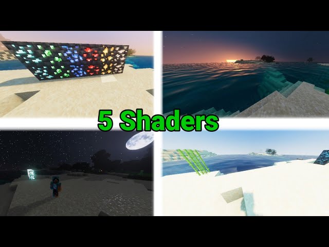 Top 5 Best shaders For MCPE || 5 Shaders for mcpe Android