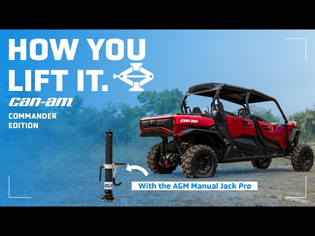 How to Lift a Can-Am Commander with the AGM Manual Jack PRO