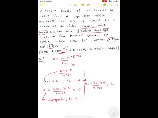 Normal distribution P1