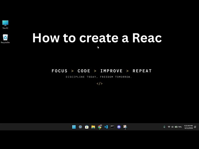 How to Create a React Project in 2026 | Complete Beginner Guide