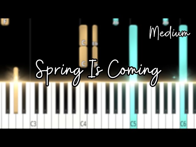 Morunas - Spring Is Coming │ Intermediate Piano Tutorial + Free Sheet Music