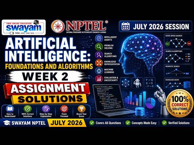 Artificial Intelligence: Foundations and Algorithms Week 2 Assignment Answers 2026 | NPTEL July 2026