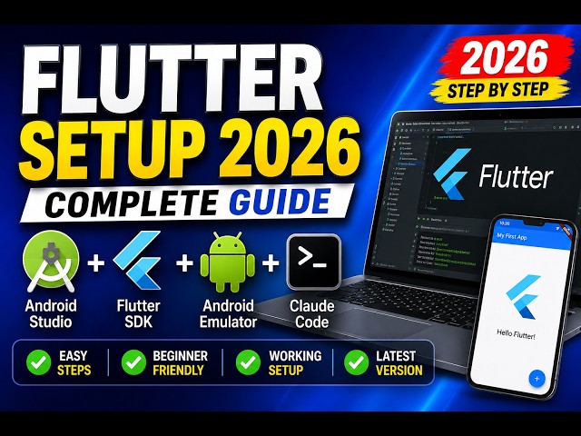 Install Android Studio, Flutter SDK, Android Emulator & Claude Code omplete Guide)