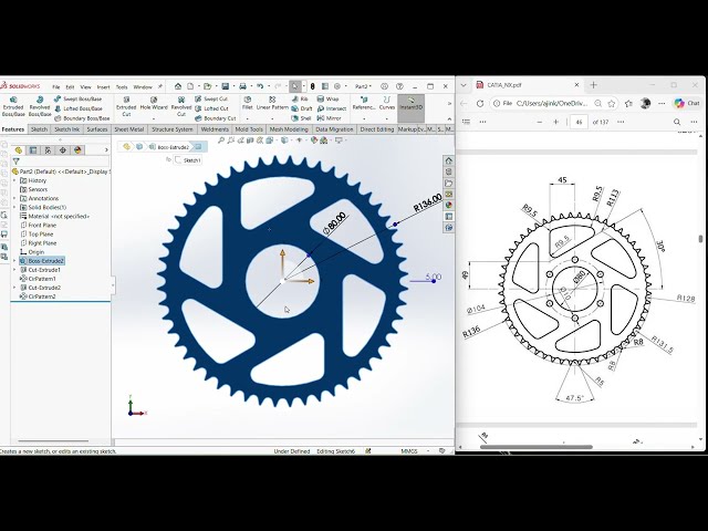 how to apply pattern in solidworks ?