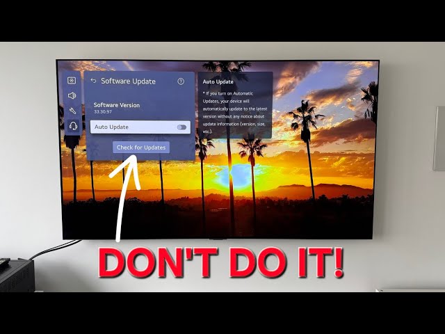 LG OLED update 33.30.97 WARNING, do NOT install it! 