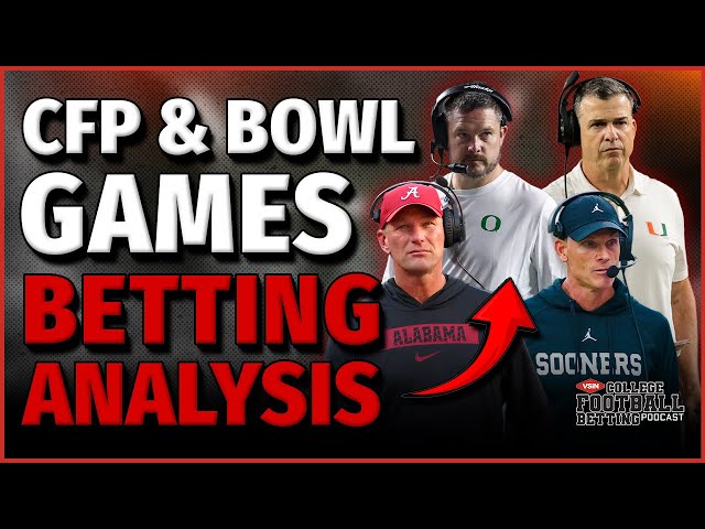 CFP Betting Breakdown: Alabama vs Oklahoma, Texas A&M vs Miami + Bowl Season Line Moves