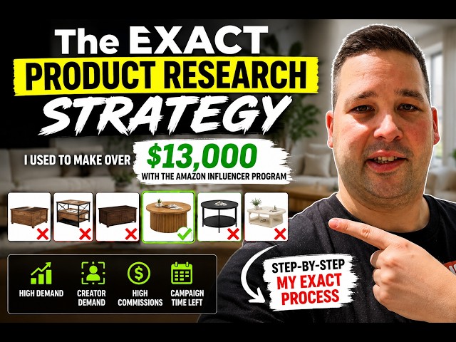 The EXACT Product Research Strategy I Used to Make Over $13,000 with the Amazon Influencer Program