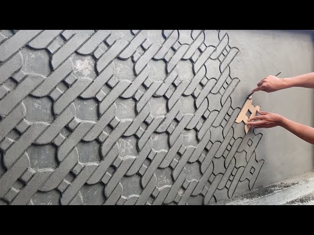 Creative Construction Tips And Cement Building Skills Decorate The Garden Fence In A Great New Style