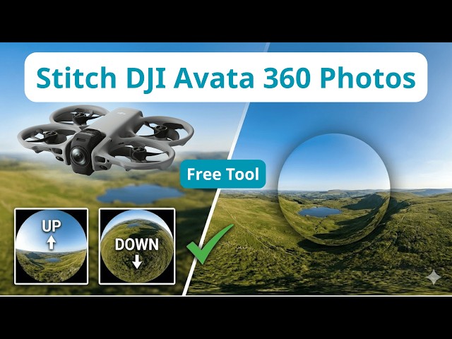Stitch DJI Avata 360 Photos with Free Tool | PanoCool Stitcher