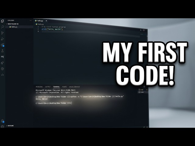 02. Python Basics -  Your First Program | Python Crash Course