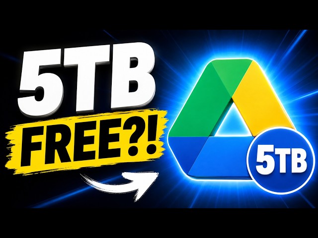 5TB Google Drive for Free? YES! Here's How