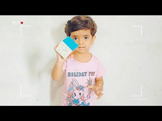 3 Years Baby Solving Rubik's Cube in No Time | #rubikscube #howtosolverubikscube