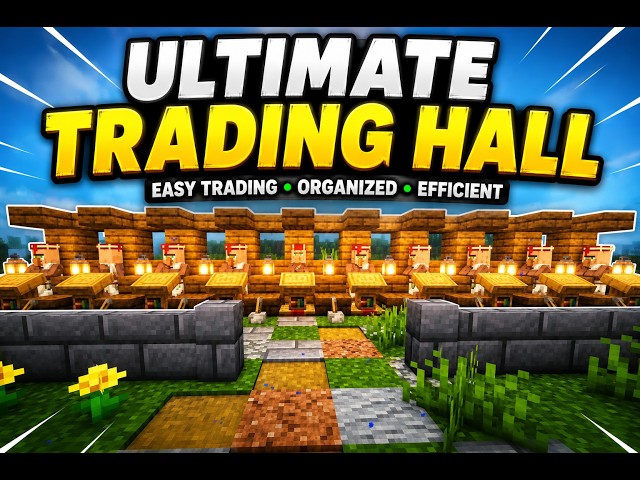Minecraft Villager Trading Hall Tutorial | Easy & Efficient Build!