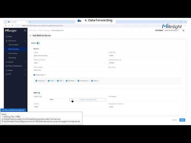 Milesight IoT | How to Forward EG71 Device Data via HTTP, MQTT, Modbus & BACnet