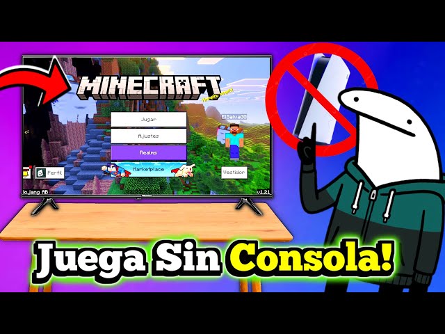 🔥How to play Minecraft PE on a smart TV without a console or PC!! 😯 | Play Minecraft Bedrock from...