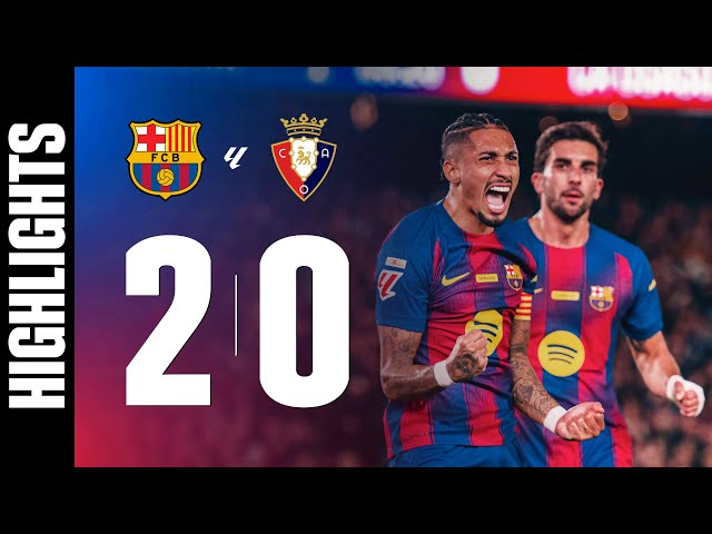 FC BARCELONA 2 vs 0 OSASUNA | LALIGA 2025/26 MD16 🔵🔴