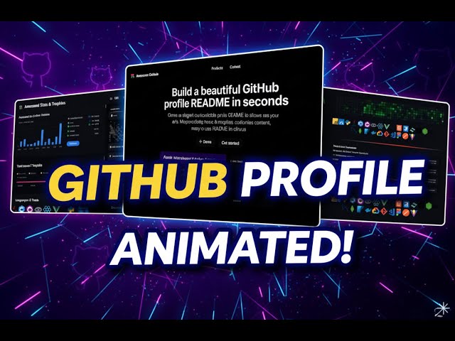 How to create Animated Beautiful GitHub Readme Profile | Awesome GitHub | 2025