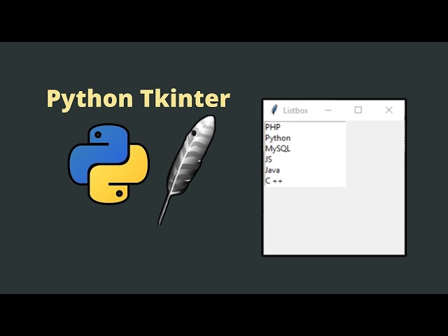 How to create a ListBox in Python Tkinter  ( Python Tkinter Ep.10 )
