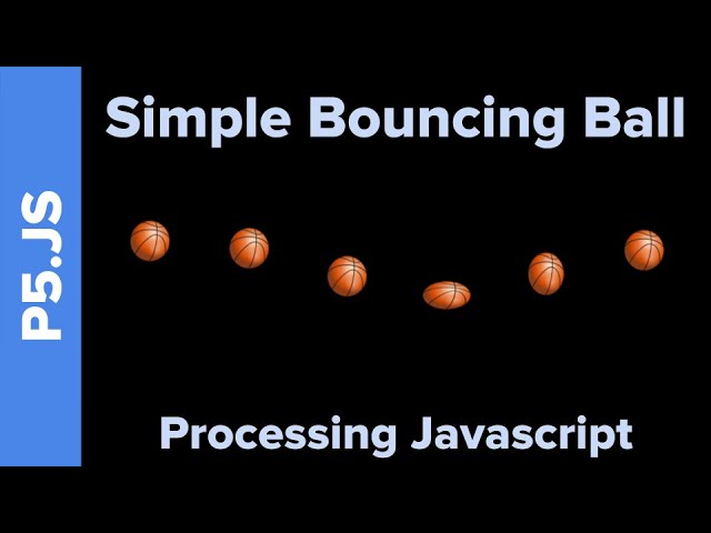 Simple Bouncing Ball Tutorial: Processing Javascript