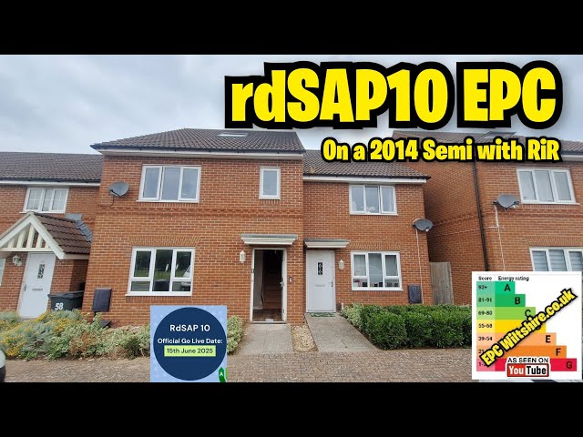 EPC with rdSAP10 data on a 2014 semi-detached with a room in roof