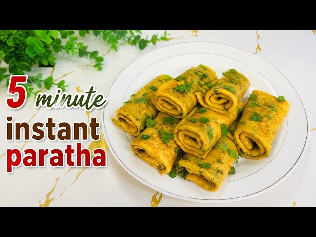 5-Minute Liquid Dough Paratha | No-Knead Easy Breakfast